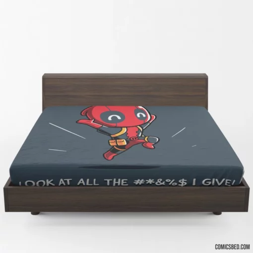 Deadpool Marvel Mercenary Pursuit Comic Fitted Sheet