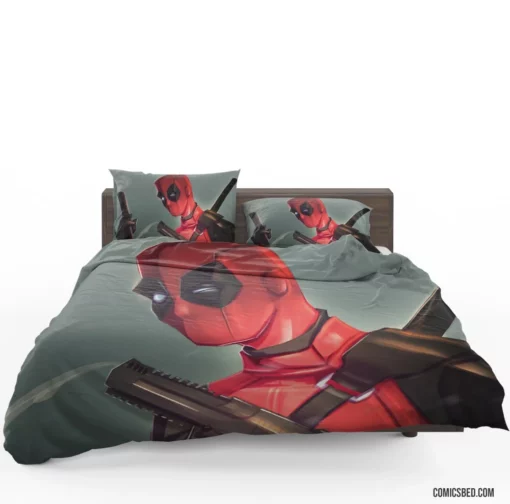 Deadpool Marvel Mercenary Wit Comic Bedding Set