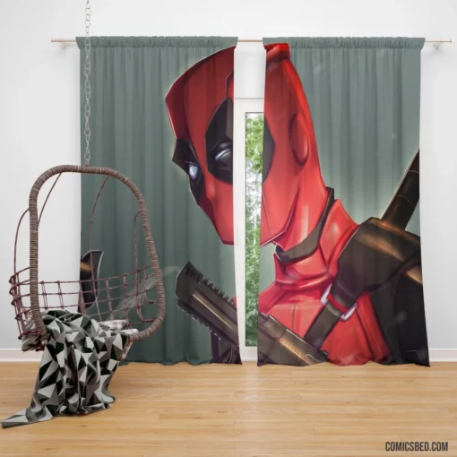 Deadpool Marvel Mercenary Wit Comic Curtain