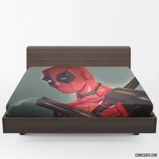 Deadpool Marvel Mercenary Wit Comic Fitted Sheet