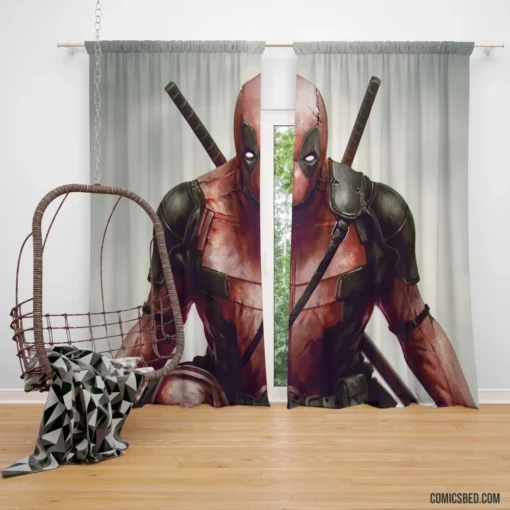 Deadpool Marvel Spirited Merc Comic Curtain