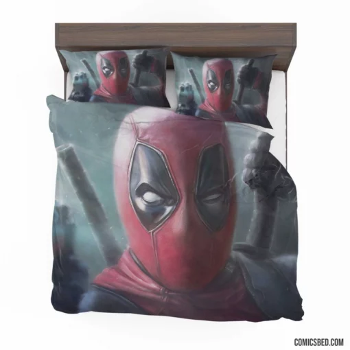 Deadpool Marvel Unconventional Mercenary Comic Bedding Set 1