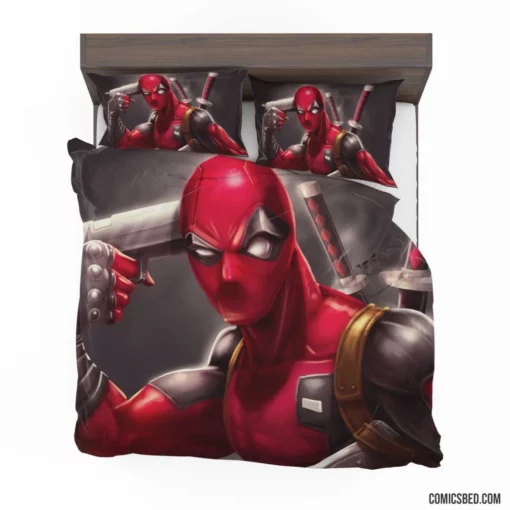 Deadpool Marvel Witty Respite Comic Bedding Set 1