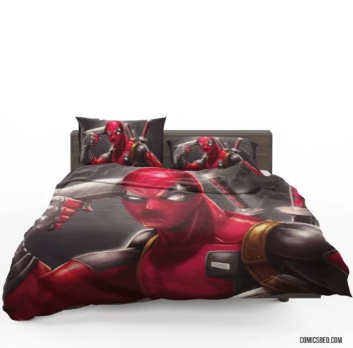 Deadpool Marvel Witty Respite Comic Bedding Set