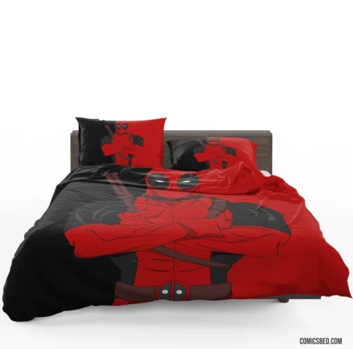 Deadpool Merc Adventures Comic Bedding Set