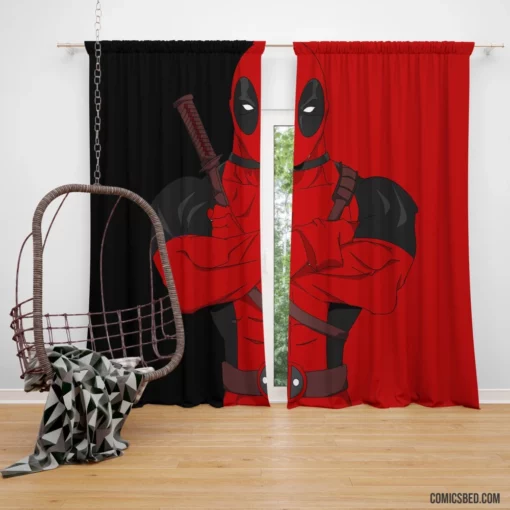 Deadpool Merc Adventures Comic Curtain