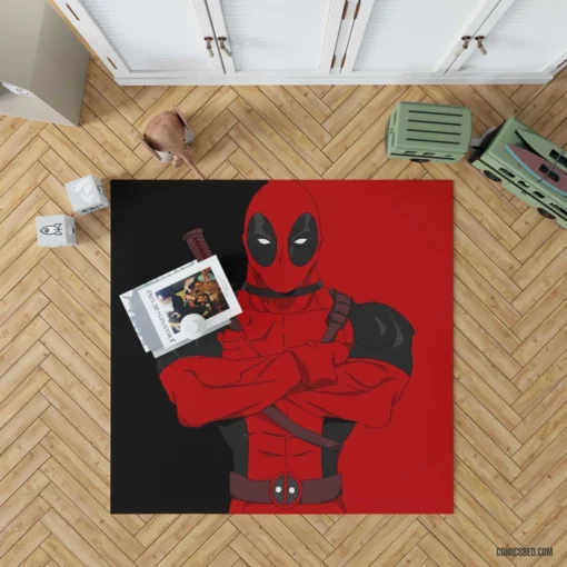 Deadpool Merc Adventures Comic Rug