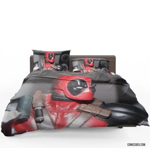 Deadpool Merc Antics Keep Going Comic Bedding Set