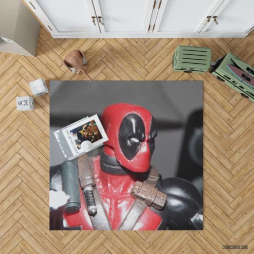 Deadpool Merc Antics Keep Going Comic Rug