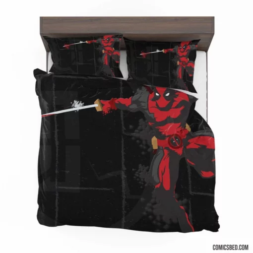 Deadpool Merc Chaotic Journey Comic Bedding Set 1