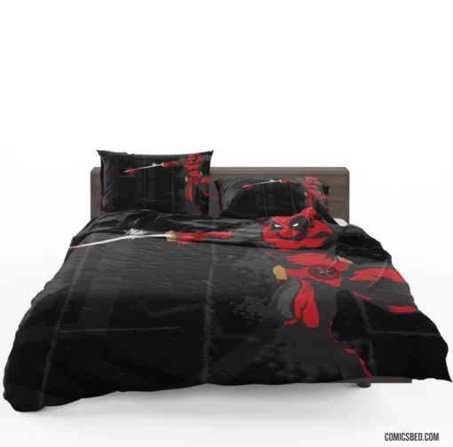 Deadpool Merc Chaotic Journey Comic Bedding Set