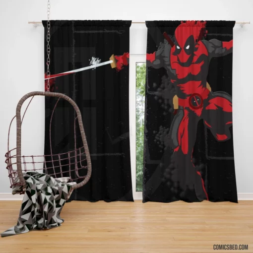 Deadpool Merc Chaotic Journey Comic Curtain