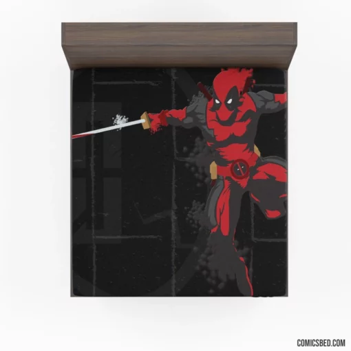 Deadpool Merc Chaotic Journey Comic Fitted Sheet 1