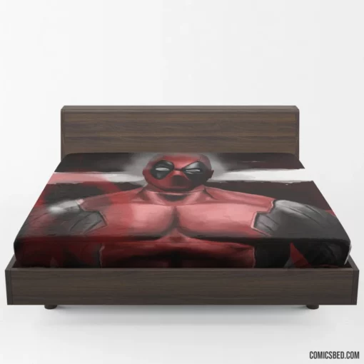 Deadpool Merc Chaotic Saga Unfolds Comic Fitted Sheet