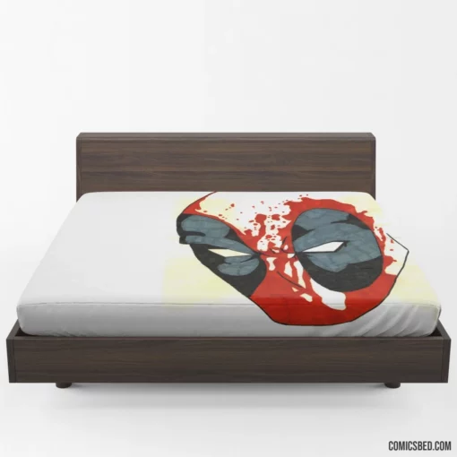 Deadpool Merc Hilarious Exploits Continue Comic Fitted Sheet