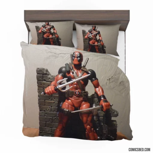 Deadpool Merc Humorous Antics Persist Comic Bedding Set 1