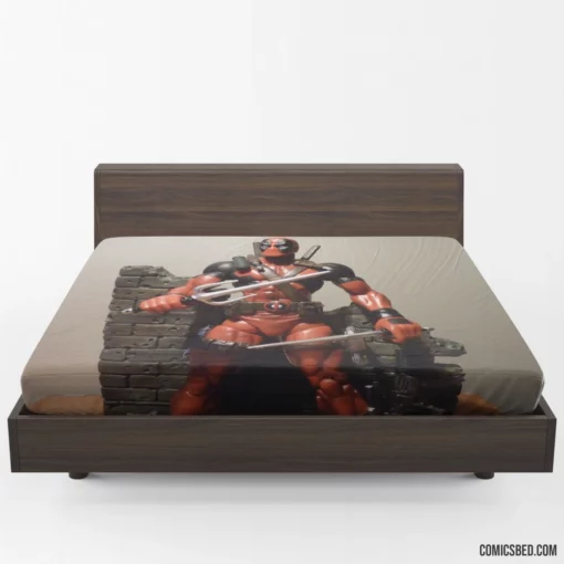 Deadpool Merc Humorous Antics Persist Comic Fitted Sheet