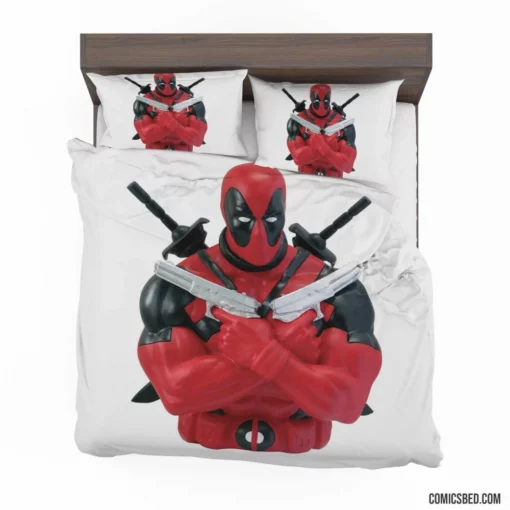 Deadpool Merc Unpredictable Exploits Comic Bedding Set 1