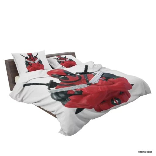 Deadpool Merc Unpredictable Exploits Comic Bedding Set 2