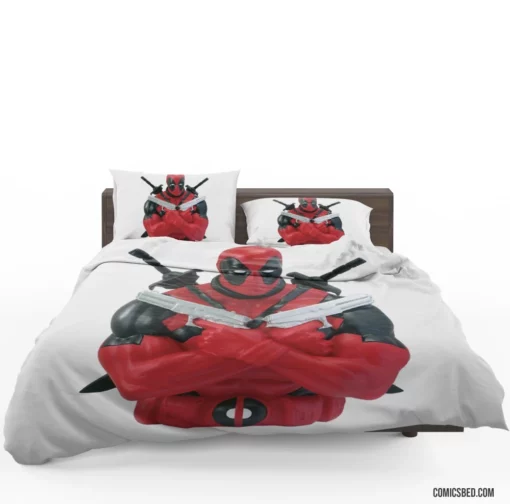 Deadpool Merc Unpredictable Exploits Comic Bedding Set