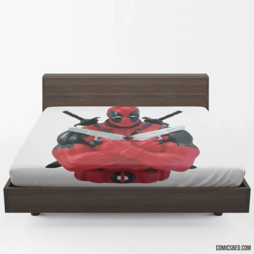 Deadpool Merc Unpredictable Exploits Comic Fitted Sheet