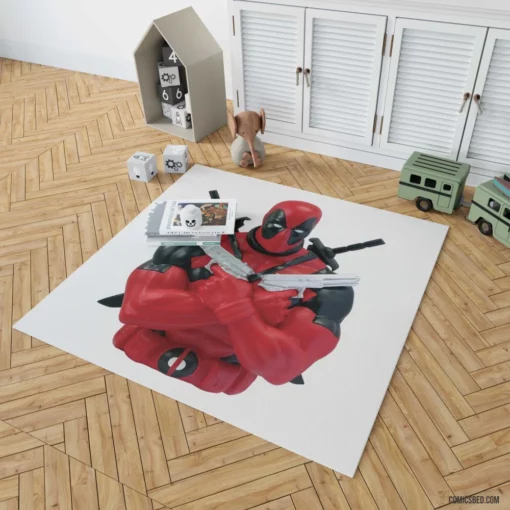 Deadpool Merc Unpredictable Exploits Comic Rug 1