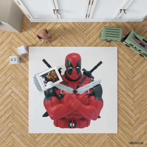 Deadpool Merc Unpredictable Exploits Comic Rug