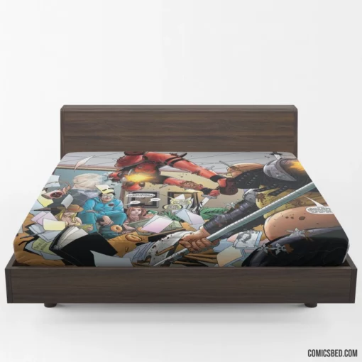 Deadpool Merc With Attitude Comic Fitted Sheet