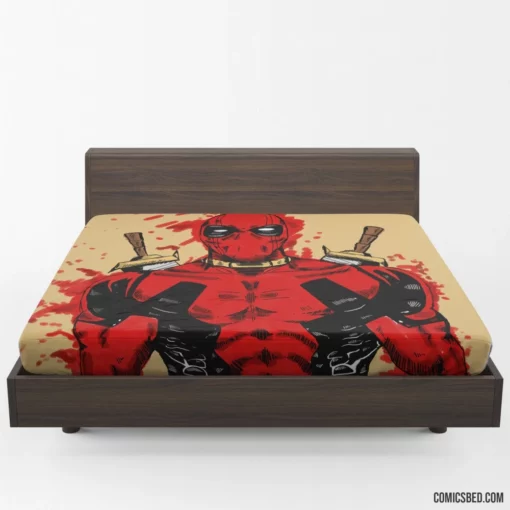 Deadpool Merc Witty Adventures Persist Comic Fitted Sheet