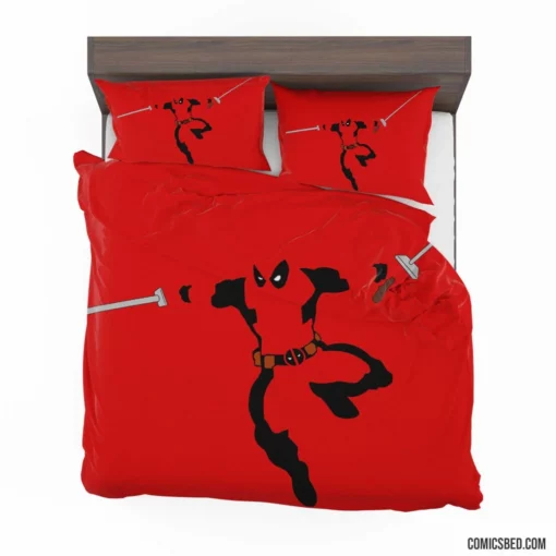 Deadpool Merc with Humor Comic Bedding Set 1