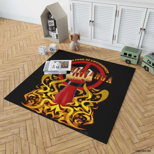 Deadpool Merc with Style Comic Rug 1