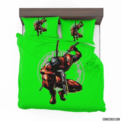 Deadpool Merc with a Mouth Antics Continue Comic Bedding Set 1