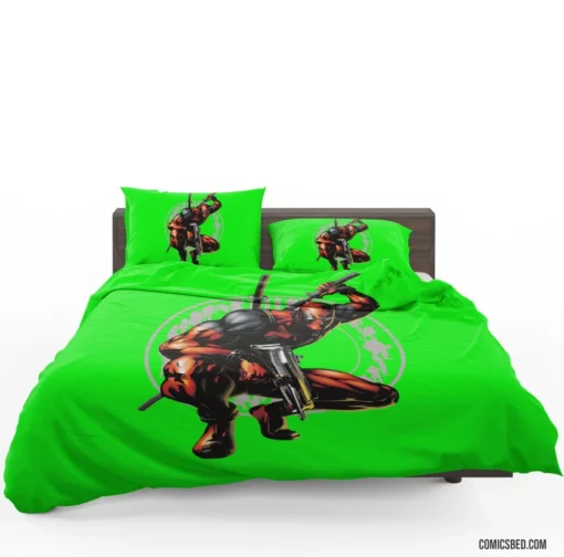 Deadpool Merc with a Mouth Antics Continue Comic Bedding Set