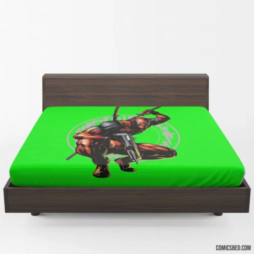 Deadpool Merc with a Mouth Antics Continue Comic Fitted Sheet