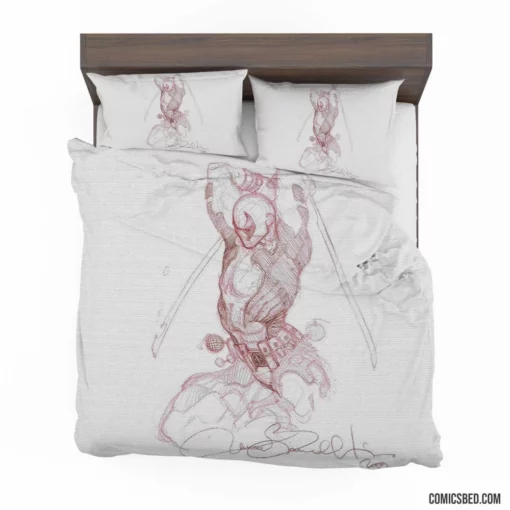 Deadpool Merc with a Mouth Misadventures Comic Bedding Set 1