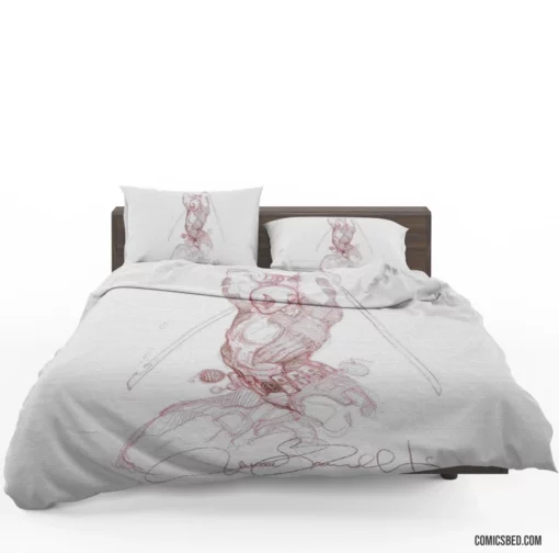 Deadpool Merc with a Mouth Misadventures Comic Bedding Set