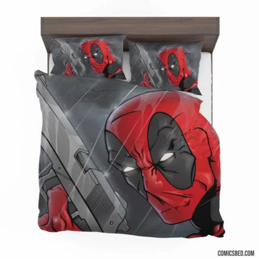 Deadpool Merc with a Twisted Smile Comic Bedding Set 1