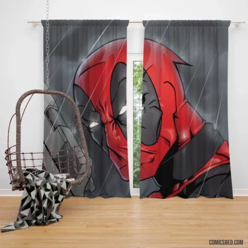 Deadpool Merc with a Twisted Smile Comic Curtain