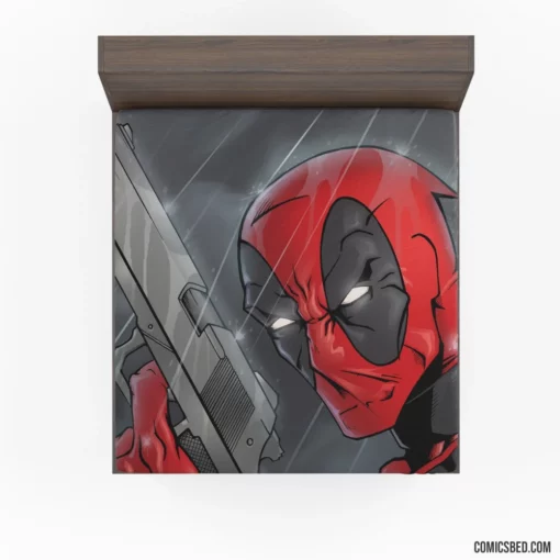 Deadpool Merc with a Twisted Smile Comic Fitted Sheet 1