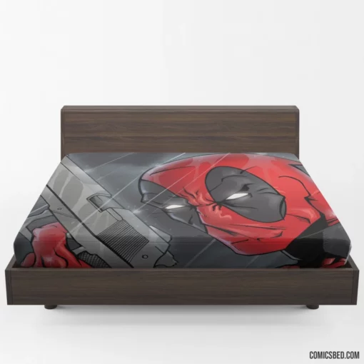 Deadpool Merc with a Twisted Smile Comic Fitted Sheet