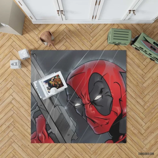 Deadpool Merc with a Twisted Smile Comic Rug