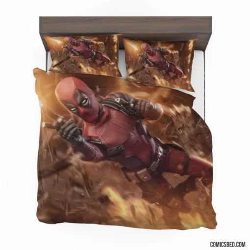 Deadpool Merc with a Witty Mouth Comic Bedding Set 1