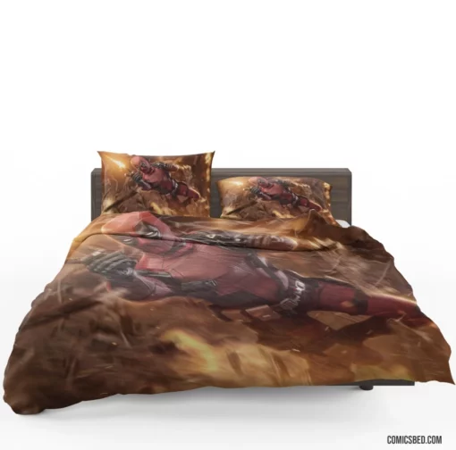 Deadpool Merc with a Witty Mouth Comic Bedding Set