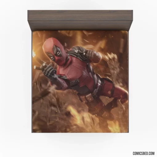 Deadpool Merc with a Witty Mouth Comic Fitted Sheet 1