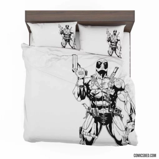 Deadpool Mercenary Exploits Comic Bedding Set 1