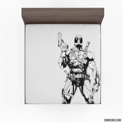 Deadpool Mercenary Exploits Comic Fitted Sheet 1