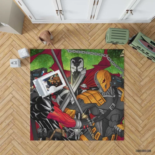 Deadpool Mercenary Feats Comic Rug