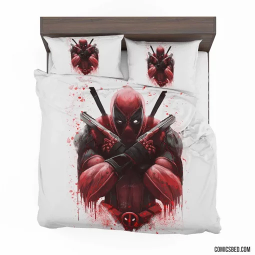 Deadpool Mercenary Marvel Adventures Comic Bedding Set 1