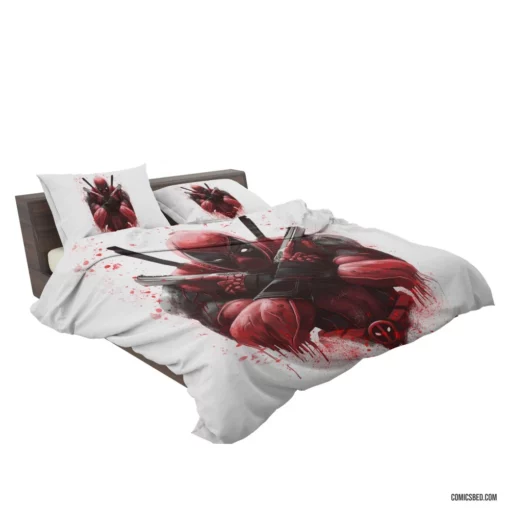 Deadpool Mercenary Marvel Adventures Comic Bedding Set 2