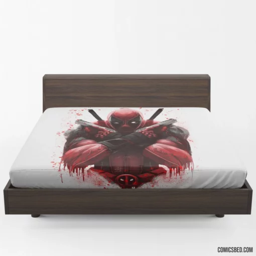 Deadpool Mercenary Marvel Adventures Comic Fitted Sheet